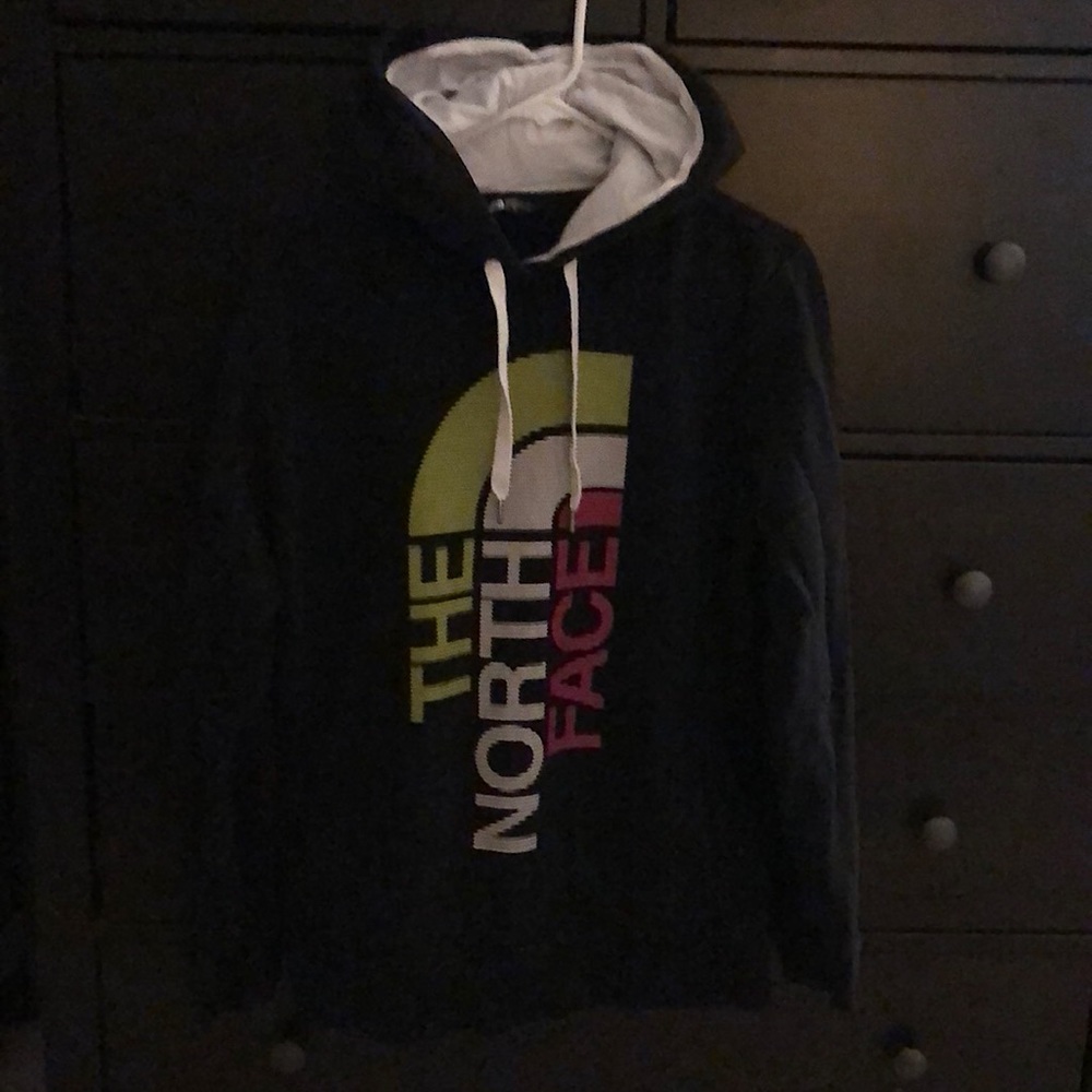 Black North Face Hoodie in XL, but fits like a Large